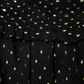 Black And Gold Chiffon Top