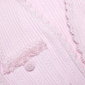 Pink Pearl Trim Knit Mini Dress