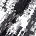 Silver Gradient Sequin Midi Dress