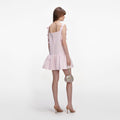 Pink Flower Taffeta Dress