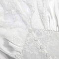White Fine Lace Satin Maxi Dress