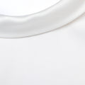 White Satin Ramie Midi Dress