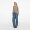 Gold Crystal Trim Cardigan