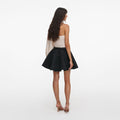 Cream Draped Sleeve Top