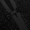 Black Sequin Knit Mini Dress