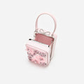 Pink Satin Floral Beaded Micro Bag