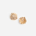 Gold Flower Cluster Earrings
