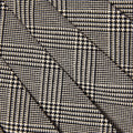 Black Check Pleated Skirt