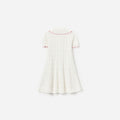 Cream Heart Knit Dress