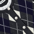 Grey Argyle Knit Dress