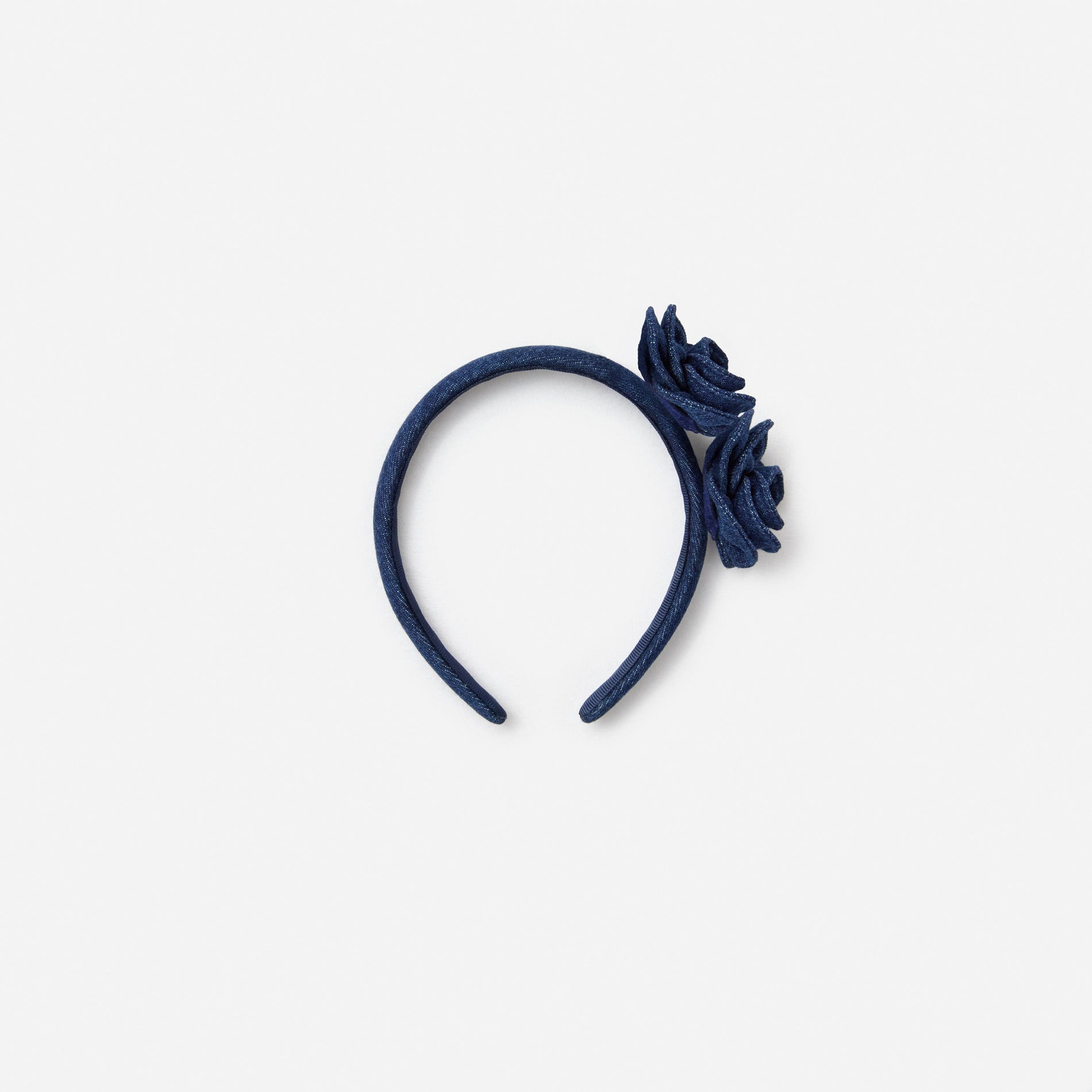 Denim Flower Headband