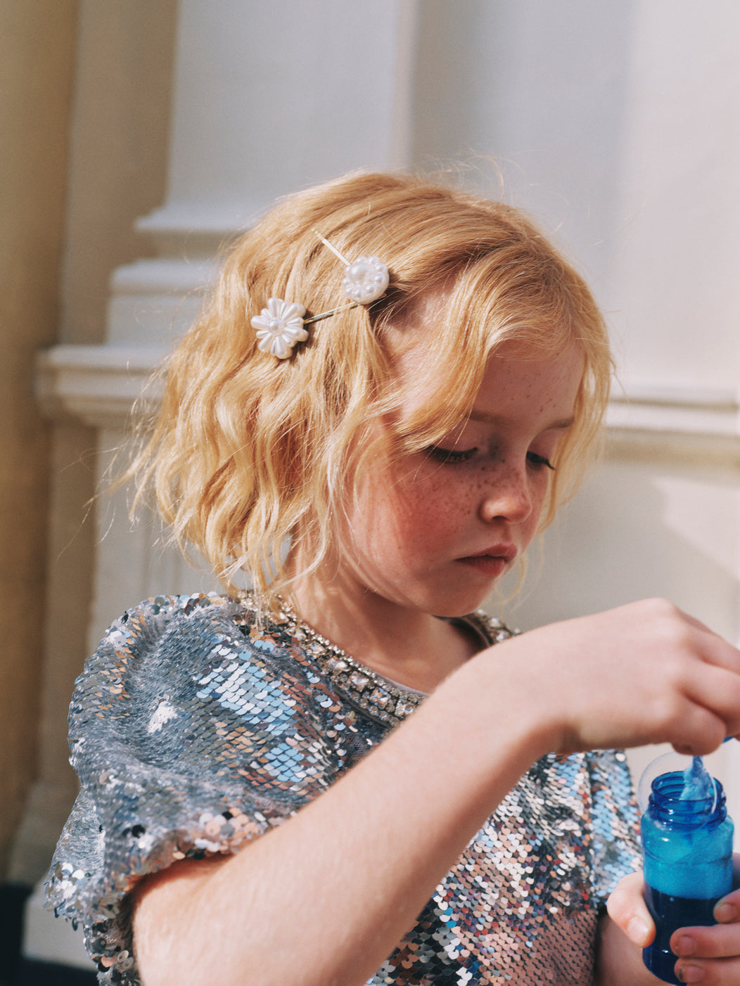 Pearl Flower Hairclips