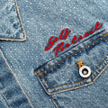 Rhinestone Denim Shirt
