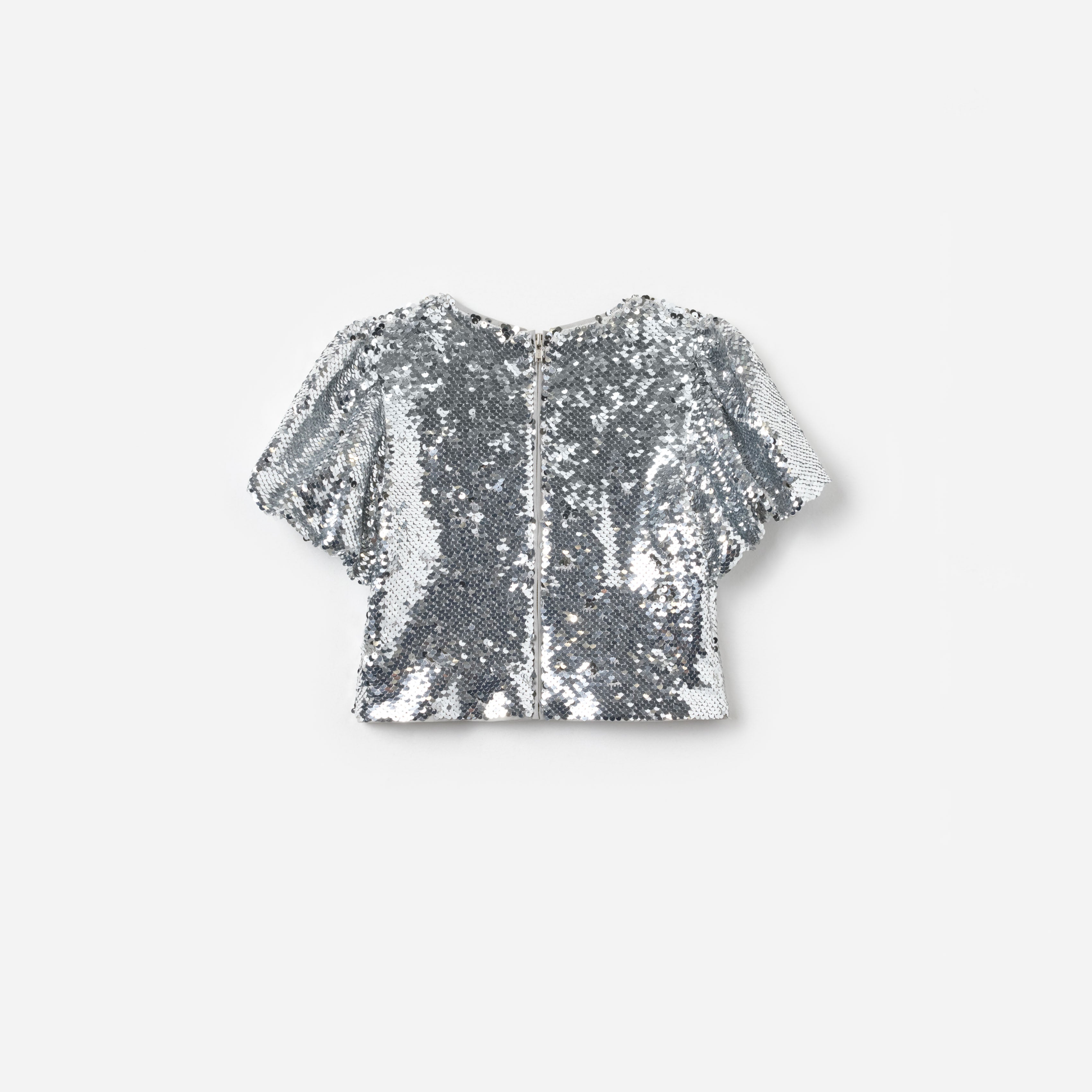 Silver Sequin Top
