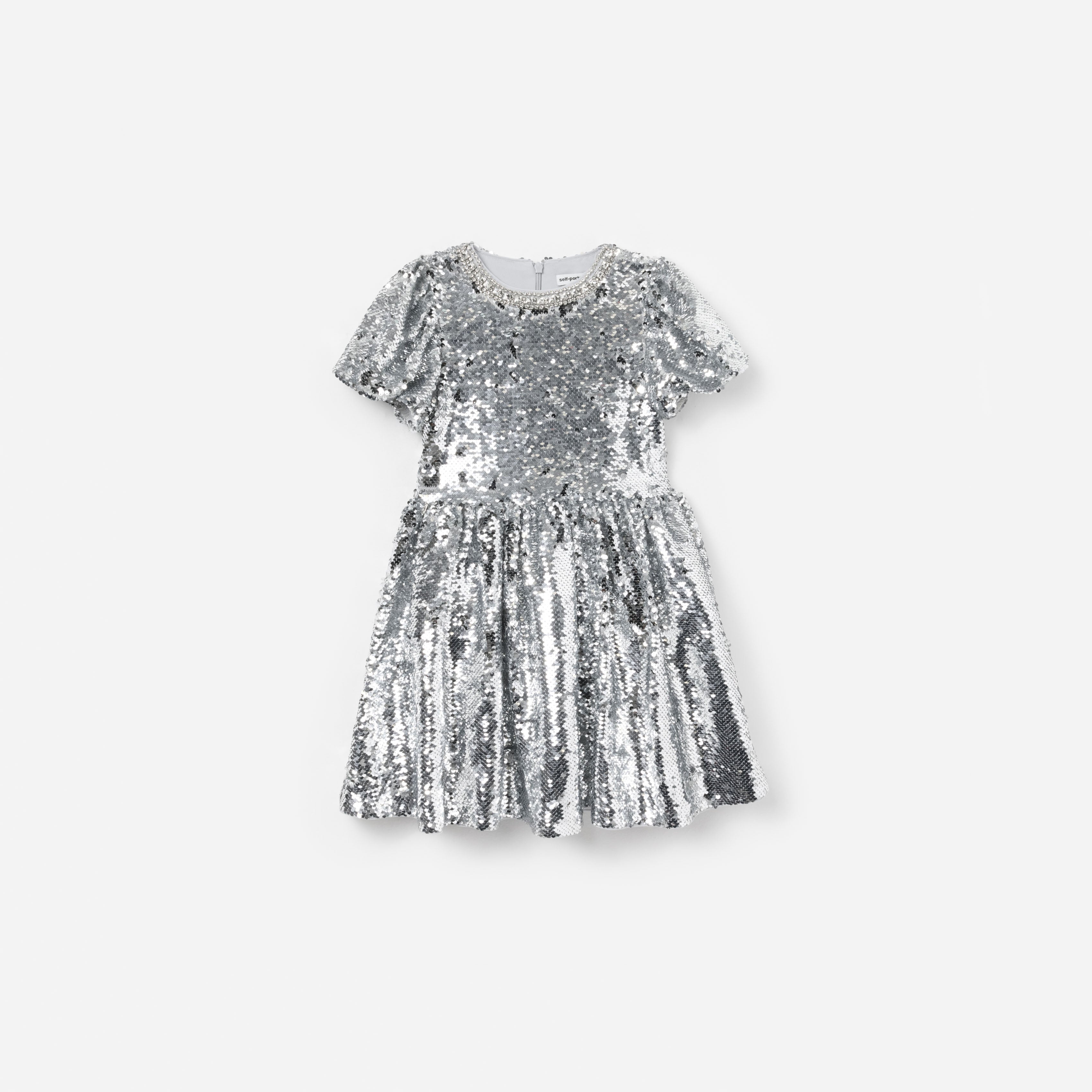Silver Sequin Dress