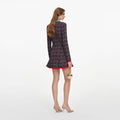 Multi Textured Knit Mini Dress