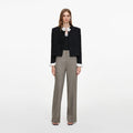 Brown Twill Tailored Trousers