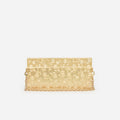 Gold Floral Engraved Bag