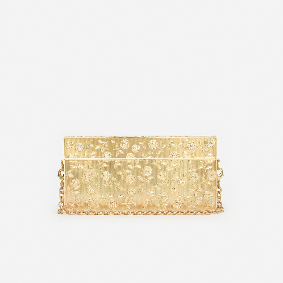 Gold Floral Engraved Bag