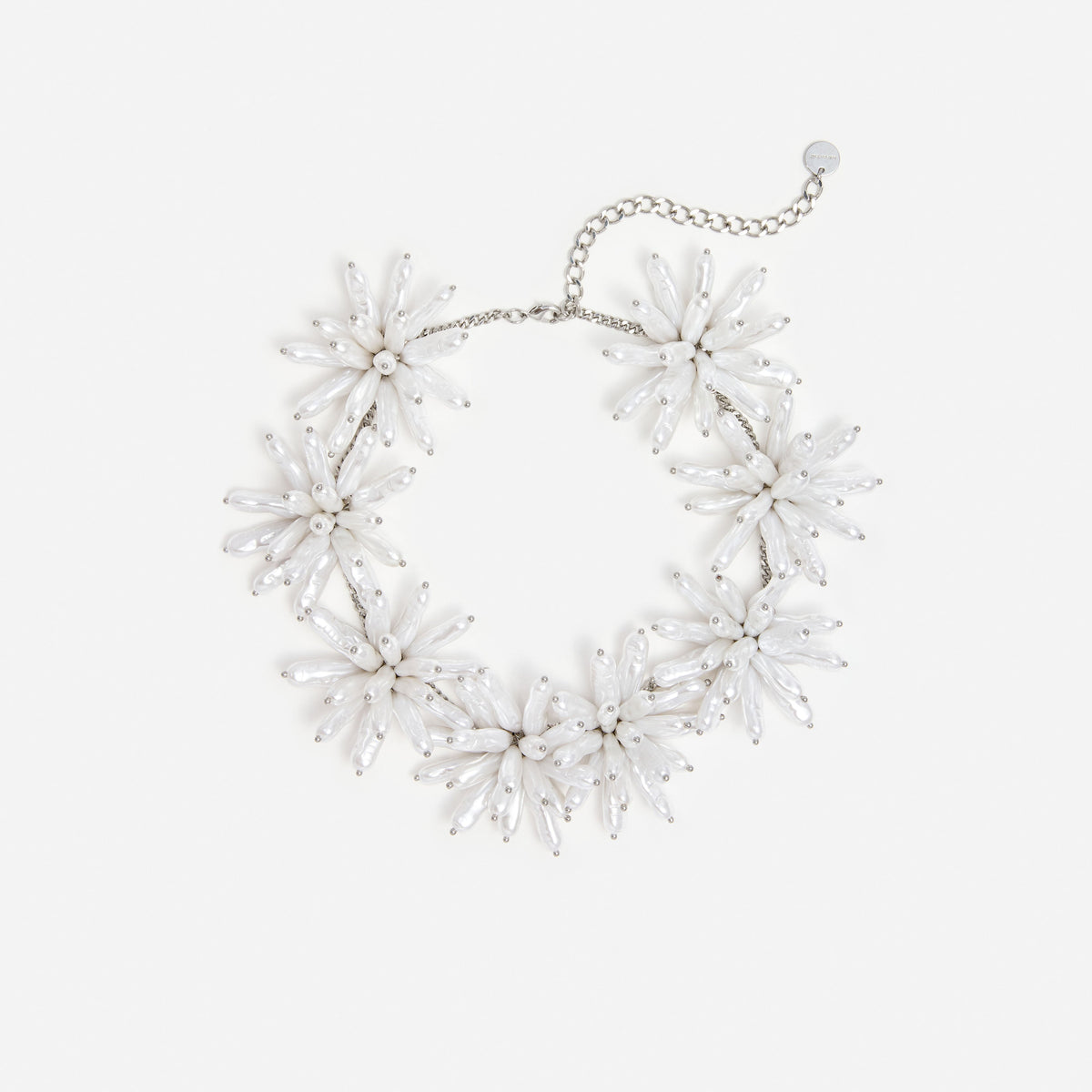 Pearl Cluster Flower Necklace