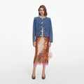 Textured Denim Jacket