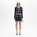 Black & White Knit Skirt
