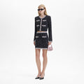 Black & White Knit Skirt