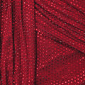 Red Rhinestone Mesh Maxi Dress