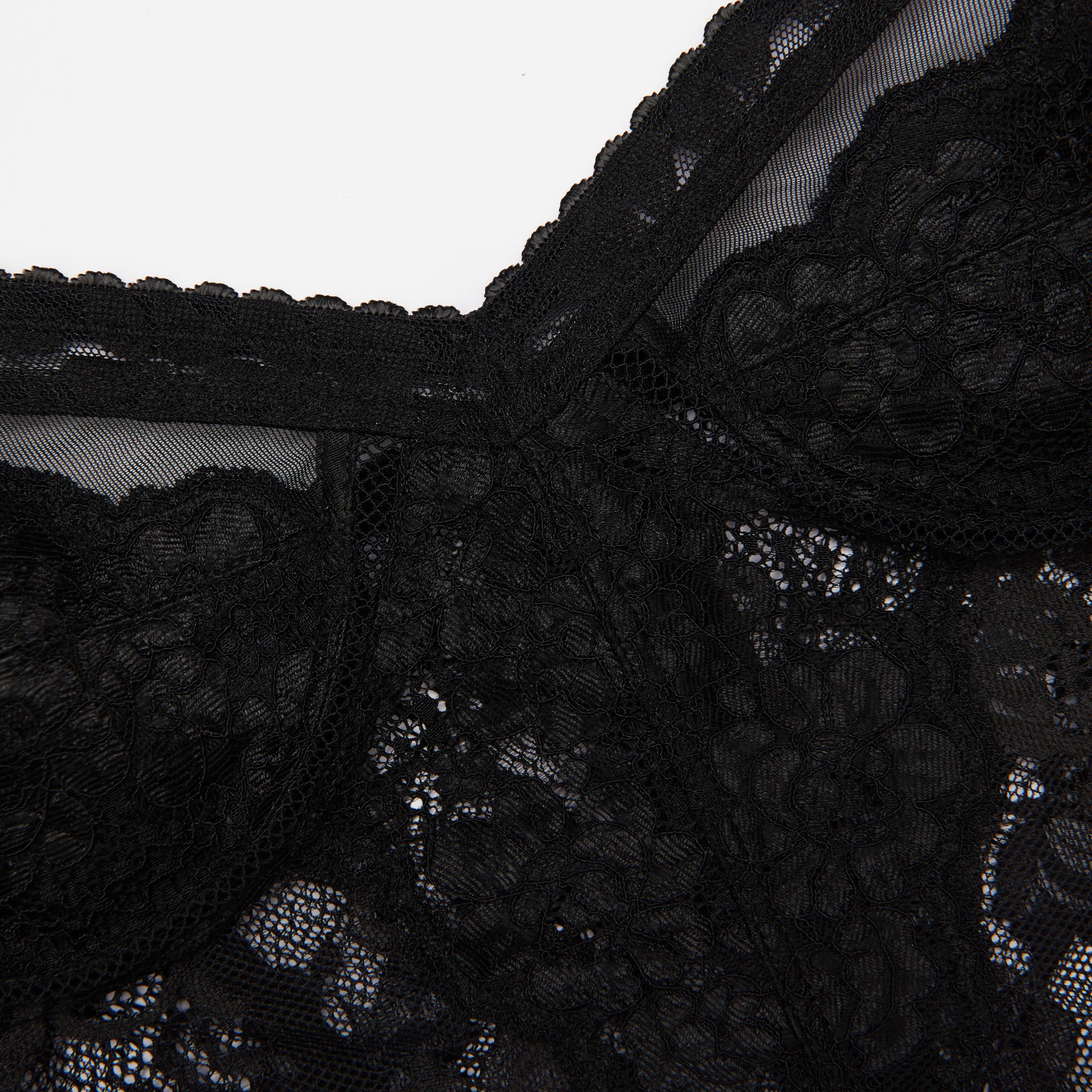 Black Lace Strappy Top