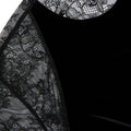 Black Velvet Lace Maxi Dress
