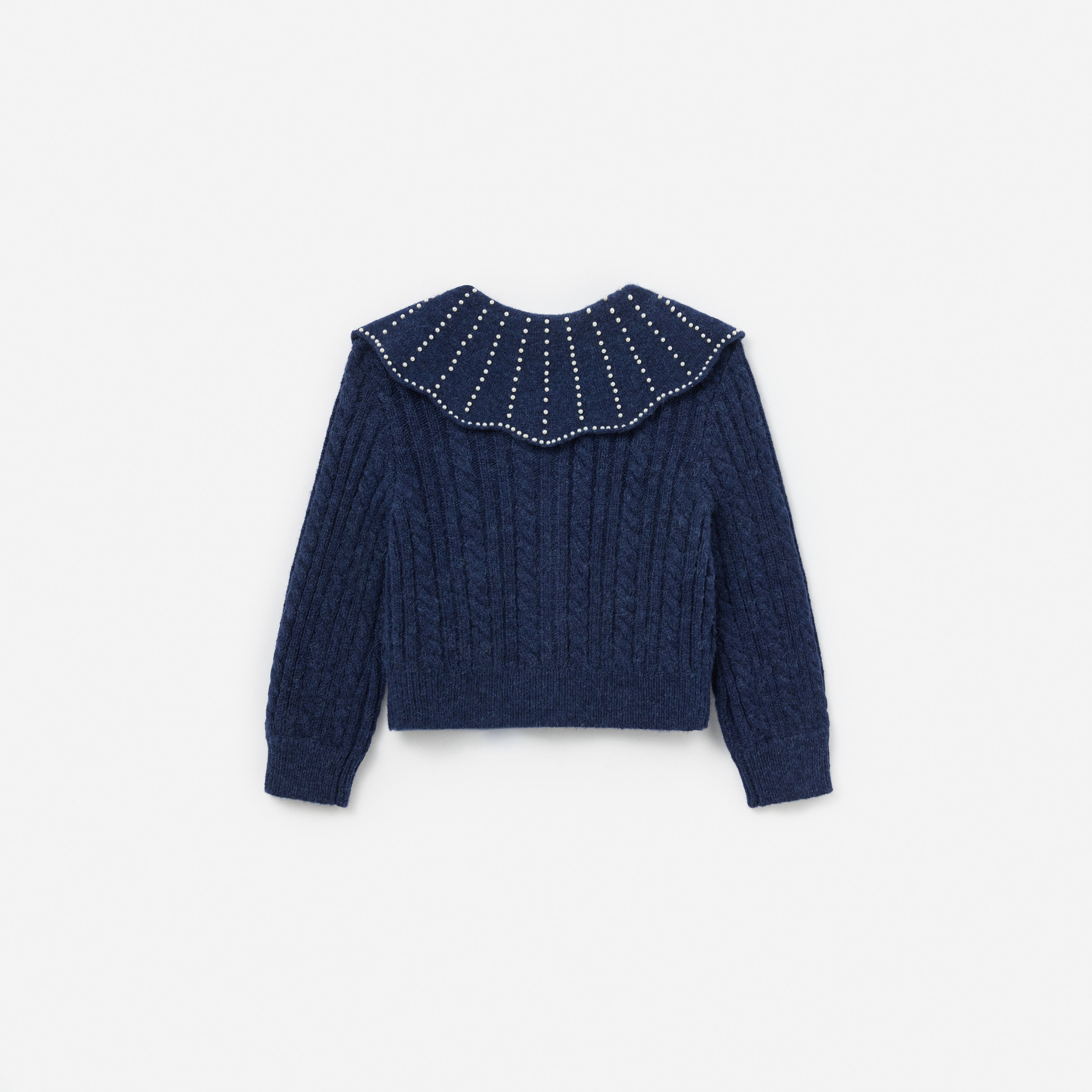 Navy Alpaca Cardigan