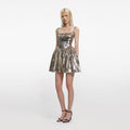 Gold Sequin Mini Dress