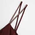 Brown Satin Diamante Maxi Dress