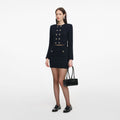 Navy Textured Knit Cardigan