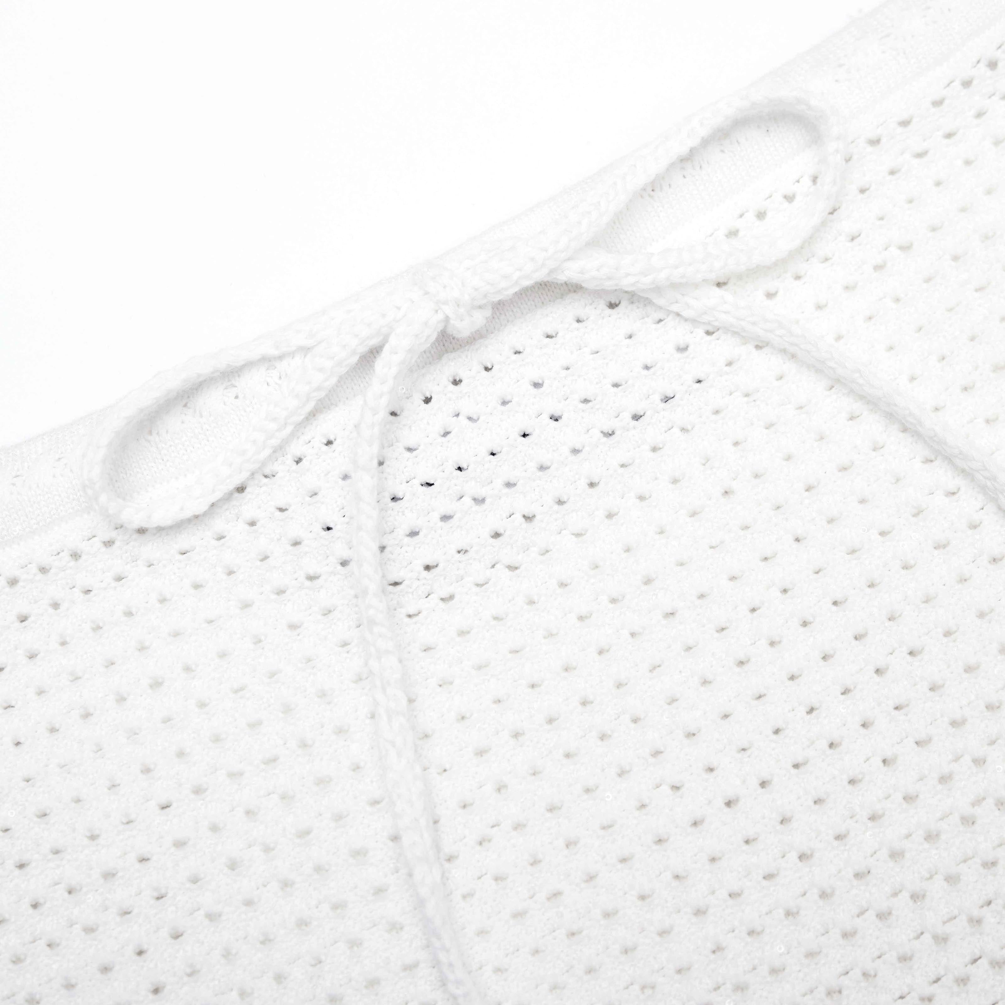 White Crochet Maxi Skirt