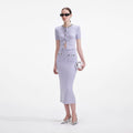 Lilac Embellished Knit Top