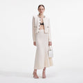Cream Embellished Cardigan