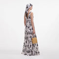 Floral Print Chiffon Maxi Dress