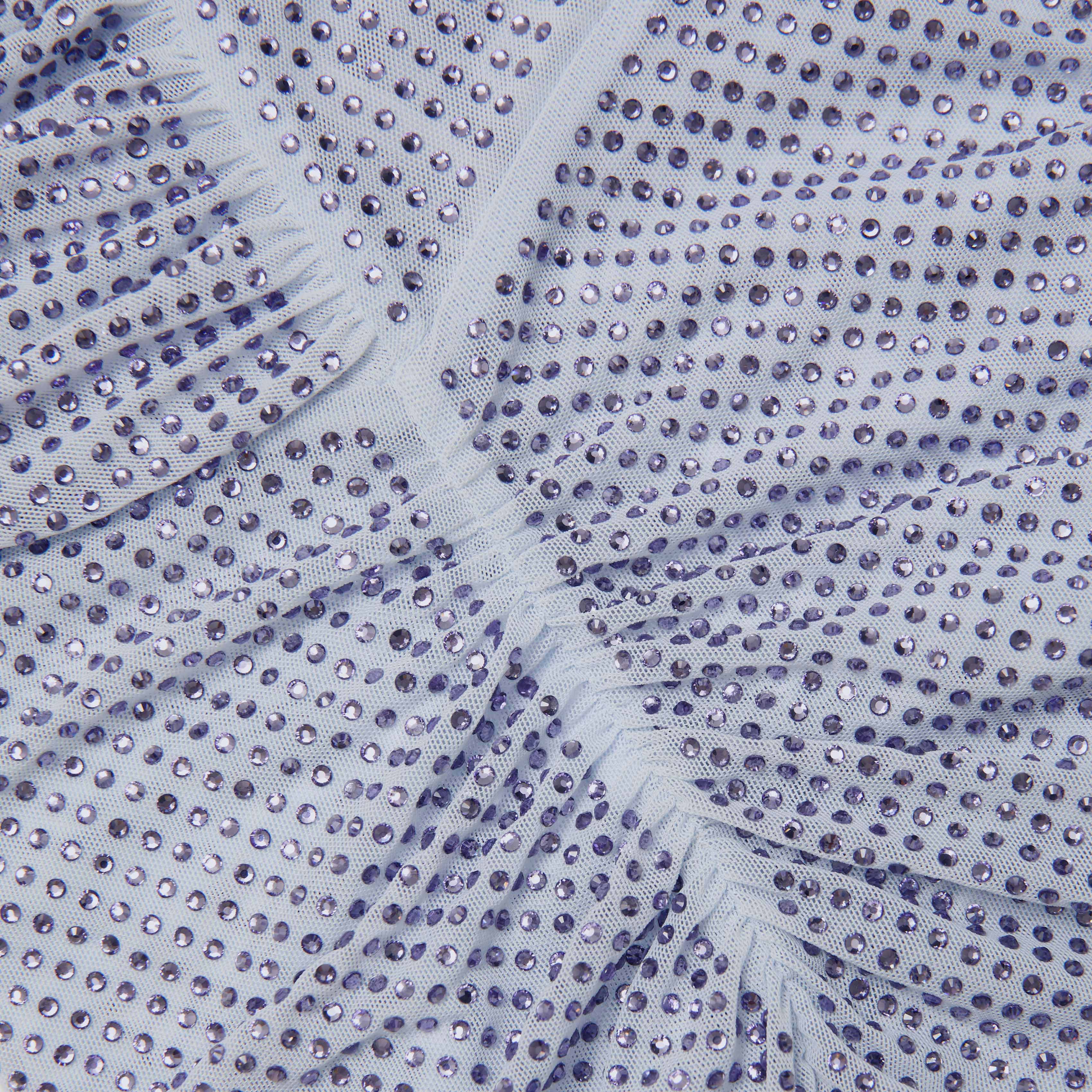 Pale Blue Rhinestone Top