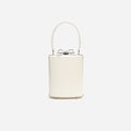 Champagne Satin Mini Bow Bag