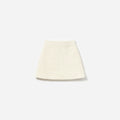 Cream Sequin Knit Skirt