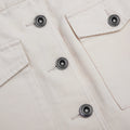 Cream Denim Midi Skirt