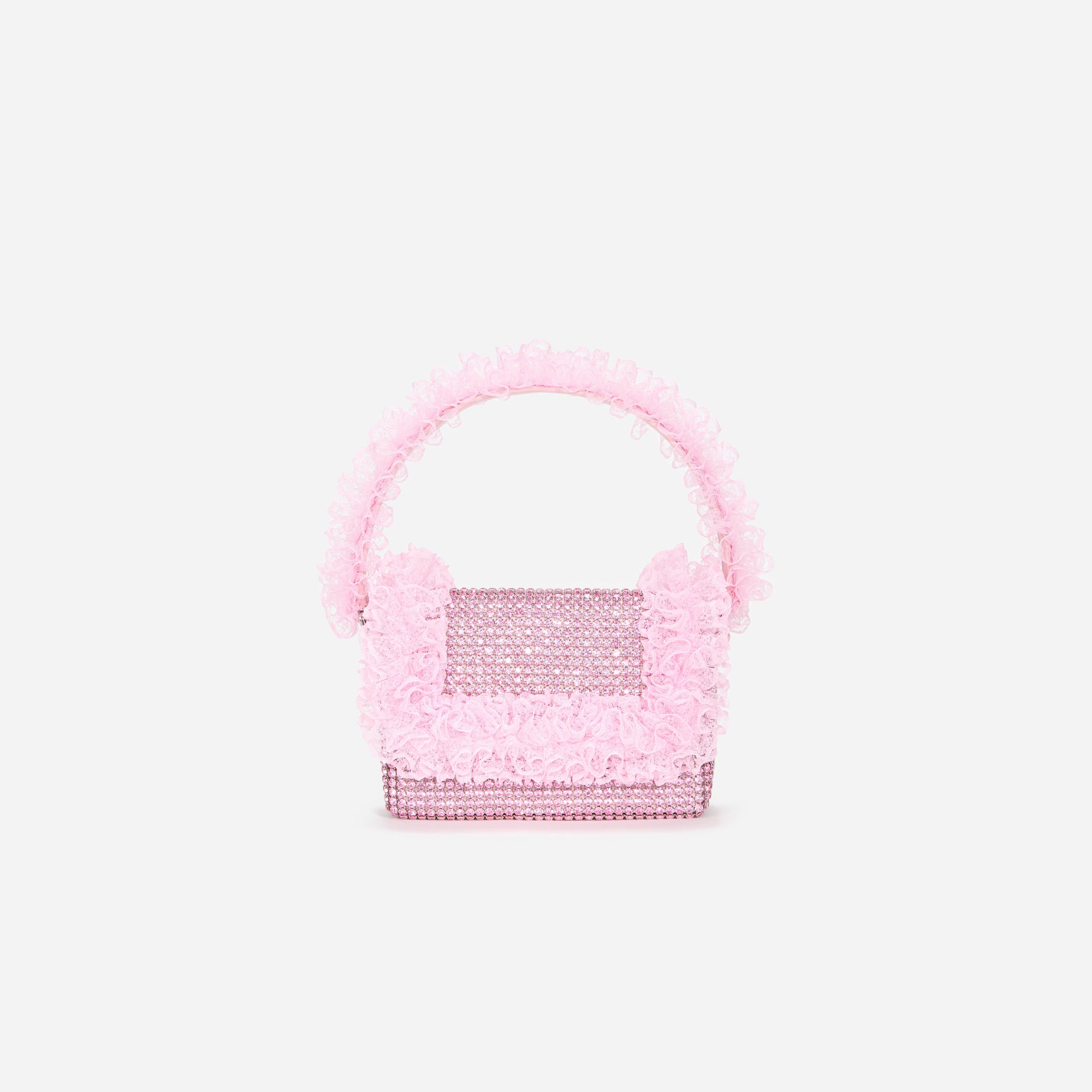 A photo of the Pink Crystal Lace Detail Bag
