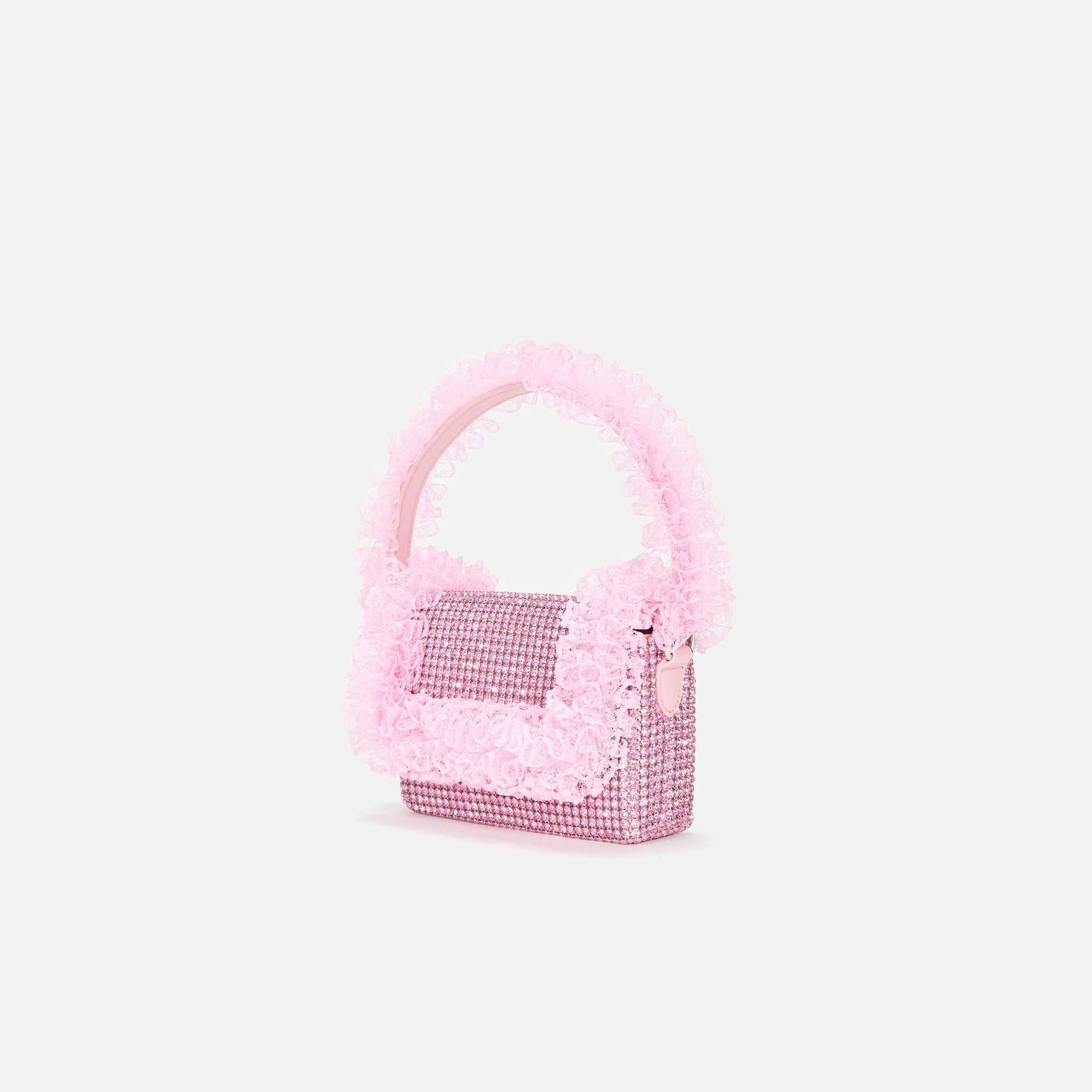 A photo of the Pink Crystal Lace Detail Bag