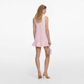 Pink Crepe Mini Dress