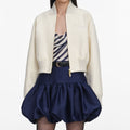 Cream Cotton Canvas Jacket
