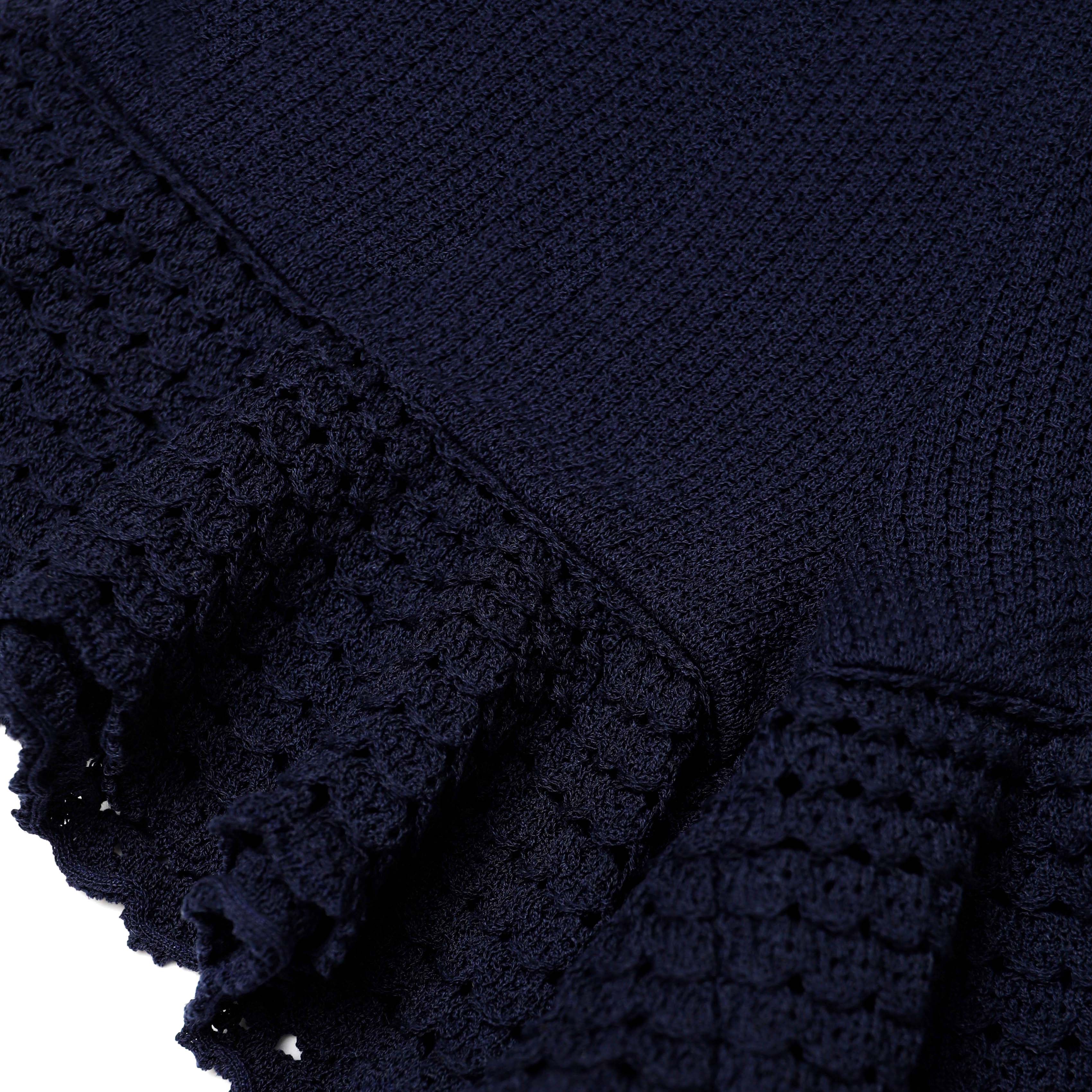Navy Knit Shorts