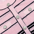 Pink Stripe Cardigan