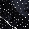 Black Polka Dot Frill Mini Dress
