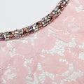 Pink Lace Crystal Mini Dress